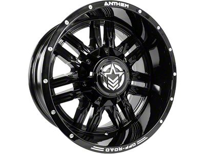 Anthem Off-Road Equalizer Gloss Black 6-Lug Wheel; 20x10; -24mm Offset (21-25 Bronco, Excluding Raptor)