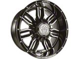 Anthem Off-Road Equalizer Gloss Black with Gray 6-Lug Wheel; 20x10; -24mm Offset (21-25 Bronco, Excluding Raptor)