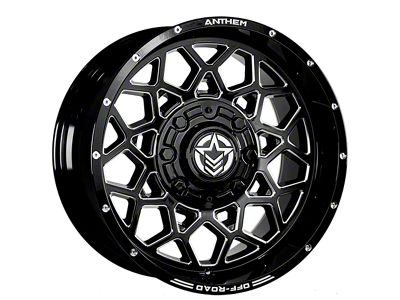 Anthem Off-Road Avenger Gloss Black Milled 6-Lug Wheel; 18x9; 18mm Offset (22-25 Frontier)