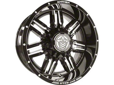 Anthem Off-Road Equalizer Gloss Black Milled 6-Lug Wheel; 18x10; -24mm Offset (22-25 Frontier)