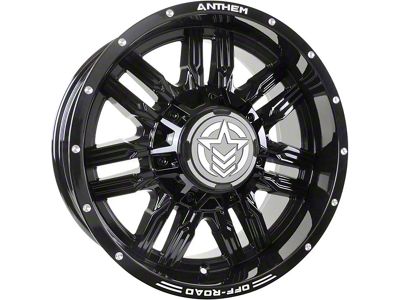 Anthem Off-Road Equalizer Gloss Black Wheel; 18x9; 0mm Offset (20-25 Jeep Gladiator JT)