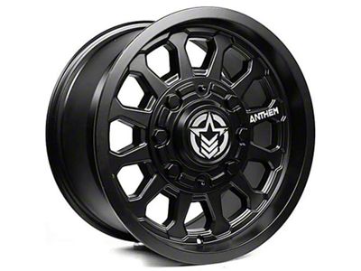 Anthem Off-Road Intimidator Satin Black Wheel; 18x9; 18mm Offset (20-25 Jeep Gladiator JT)