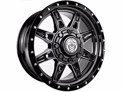 Anthem Off-Road Rogue Gloss Black Milled Wheel; 17x9; 0mm Offset (20-25 Jeep Gladiator JT)