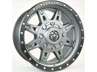 Anthem Off-Road Rogue Titanium Gray Wheel; 17x8.5; 0mm Offset (07-18 Jeep Wrangler JK)