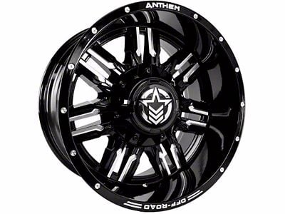 Anthem Off-Road Equalizer Gloss Black Milled 6-Lug Wheel; 20x9; 0mm Offset (22-25 Tundra)