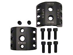 Apex Chassis FOX ATS Stabilizer Tie Rod Clamp; Black; 2-Inch ID (20-25 Jeep Gladiator JT)