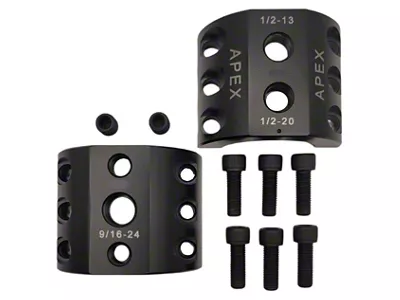Apex Chassis Standard Stabilizer Tie Rod Clamp; Black; 2-Inch ID (20-25 Jeep Gladiator JT)