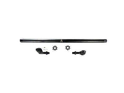Apex Chassis 1-Ton Drag Link Kit without Flip Kit; Black Aluminum (07-18 Jeep Wrangler JK)