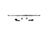 Apex Chassis 1-Ton Drag Link Kit without Flip Kit; Polished Aluminum (07-18 Jeep Wrangler JK)