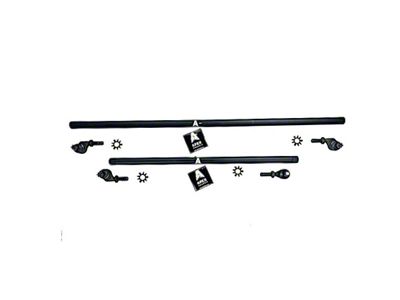 Apex Chassis 1-Ton Aluminum Tie Rod Kit; Black (07-18 Jeep Wrangler JK)