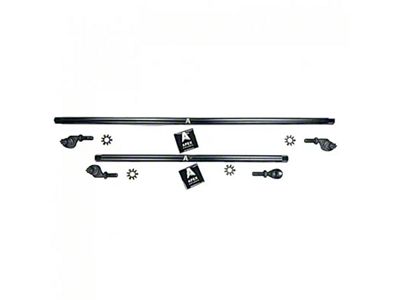 Apex Chassis 1-Ton Steering Kit with Flip Kit for 3.50+ Inch Lift; Steel (07-18 Jeep Wrangler JK)