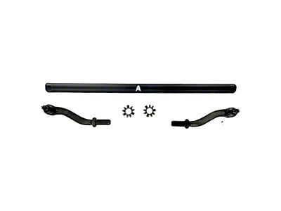 Apex Chassis 2.5-Ton Tie Rod Assembly; Black Aluminum (07-18 Jeep Wrangler JK)