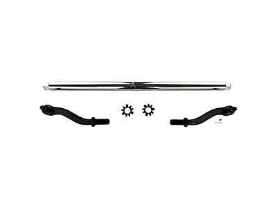 Apex Chassis 2.5-Ton Tie Rod Assembly; Polished Aluminum (07-18 Jeep Wrangler JK)