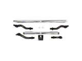 Apex Chassis 2.5-Ton Tie Rod and Drag Link Assembly without Flip Kit for Dana 44 and 0 to 4.50-Inch Lift; Polished Aluminum (18-26 Jeep Wrangler JL Rubicon)