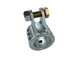 Apex Chassis Double Shear Hydro Assist Stabilizer Tie Rod Clamp; Zinc; 2-Inch ID (07-26 Jeep Wrangler JK & JL)
