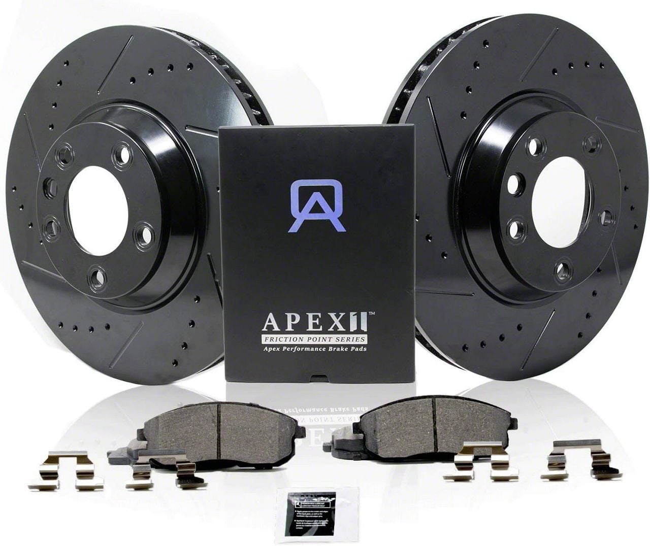 Apex One Jeep Grand Cherokee Elite Cross-Drill and Slots Brake Rotor ...