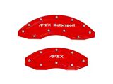 Gen III Brake Caliper Overlays; Red; Front and Rear (05-25 Frontier w/ 18+ Inch Wheels)
