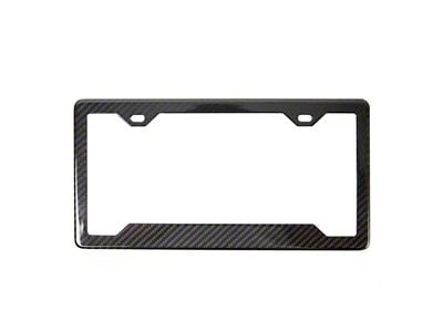 APR Performance License Plate Frame with Rectangular Holes; Carbon Fiber (Universal; Some Adaptation May Be Required)