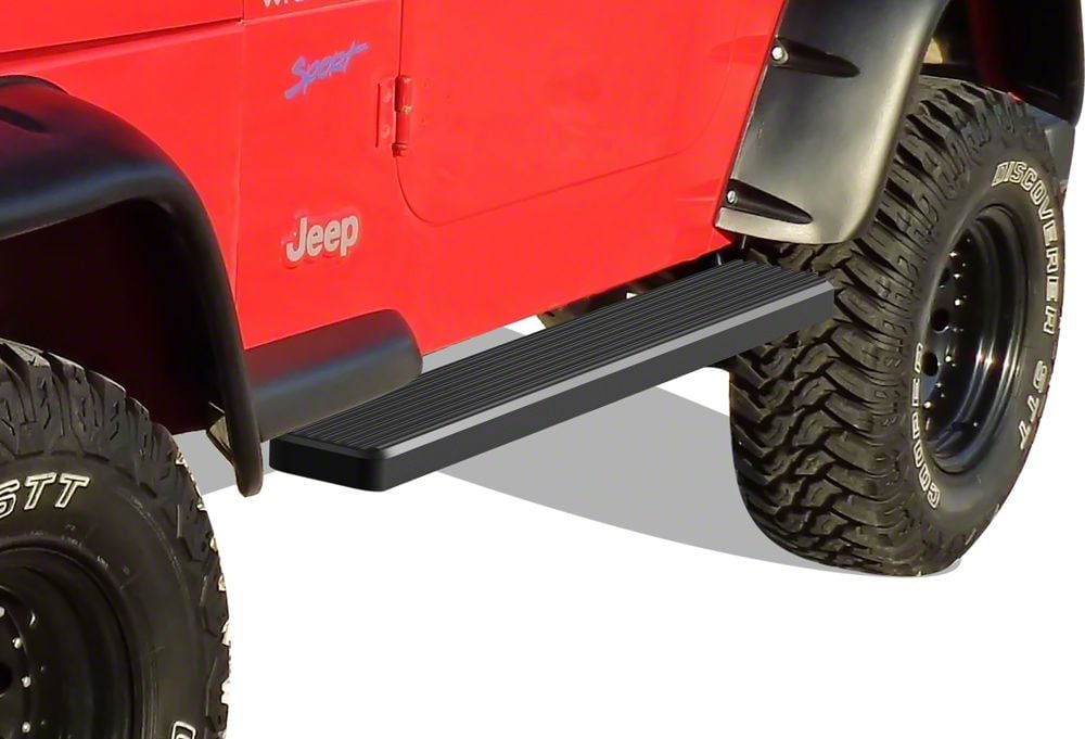 Jeep Wrangler 5Inch iStep Running Boards; Black (8706 Jeep Wrangler