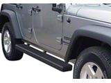 6-Inch iStep Running Boards; Black (07-18 Jeep Wrangler JK 4-Door)