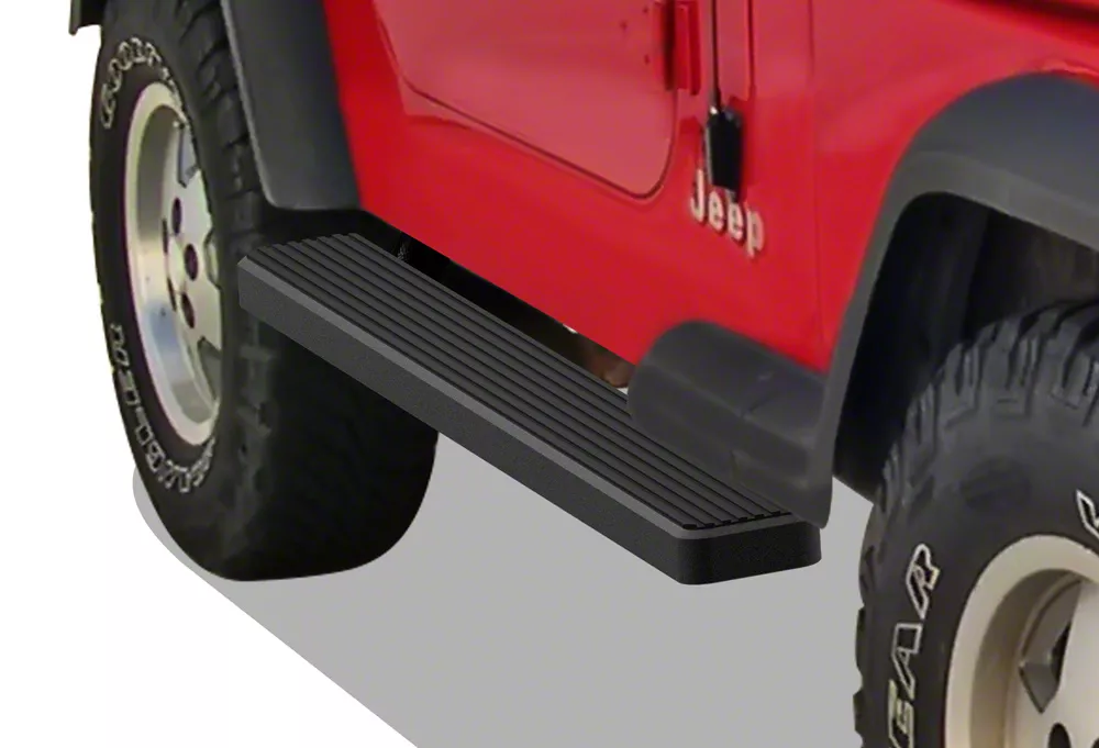 Jeep Wrangler 6Inch iStep Running Boards; Black (8706 Jeep Wrangler