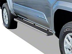 5-Inch iStep Running Boards; Black (01-04 Tacoma Double Cab)