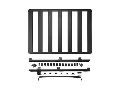ARB BASE Rack with Mount Kit, Deflector and Trade Side Guard Rail; 61-Inch x 51-Inch (18-25 Jeep Wrangler JL)