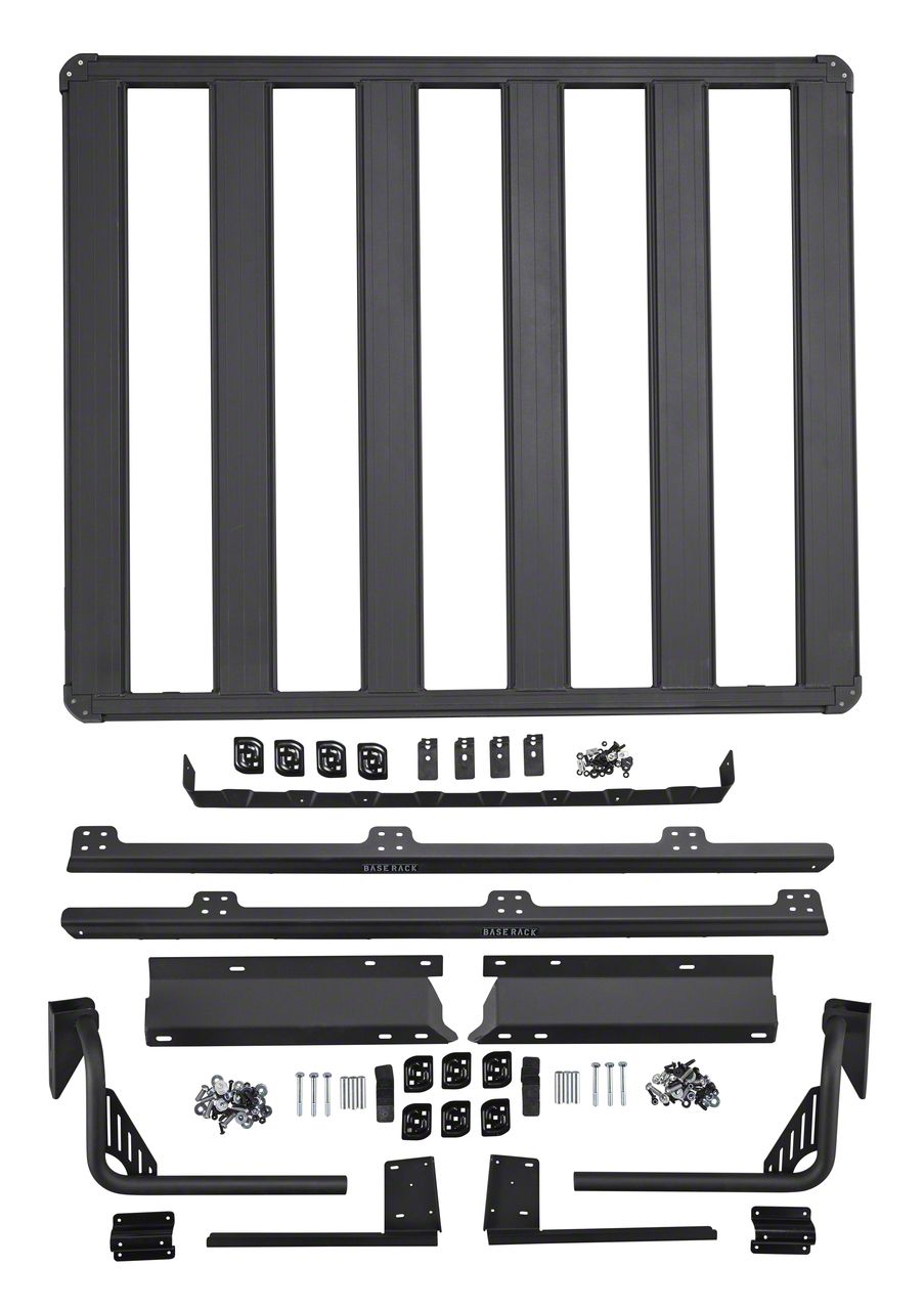 Rhino-Rack Jeep Wrangler Vortex RL110 3-Bar Roof Rack; Black Rhino-Rack Jeep Wrangler Vortex RL110 3-Bar Roof Rack; Black