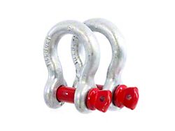 ARB 16mm D-Ring Shackles; Red/Silver 