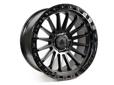 Arena Mesa Satin Black Center with Glossy Black Lip 6-Lug Wheel; 17x9; 0mm Offset (03-09 4Runner)