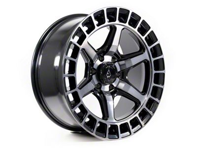 Arena Torque Glossy Black Machined DDT Face and Lip 6-Lug Wheel; 20x9; 1mm Offset (04-15 Titan)