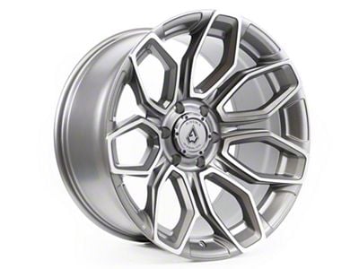 Arena Cobra Texture Gun Metal Machine Clear Coat 6-Lug Wheel; 20x10; -18mm Offset (05-15 Tacoma)