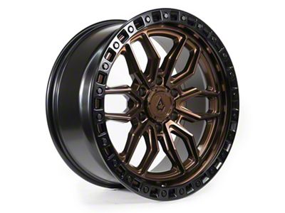 Arena Hustle Smoked Bronze Center with Satin Black Lip 6-Lug Wheel; 20x10; -18mm Offset (10-24 4Runner)