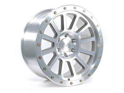 Arena Ammo Bright Machine with Zinc Bolts 6-Lug Wheel; 17x9; 0mm Offset (21-25 Bronco, Excluding Raptor)
