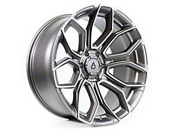 Arena Cobra Texture Gun Metal Machine Clear Coat 6-Lug Wheel; 22x10; 15mm Offset (22-26 Bronco Raptor)