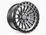 Arena Mesa Satin Gunmetal Center with Satin Black Lip 6-Lug Wheel; 17x9; 0mm Offset (22-26 Bronco Raptor)