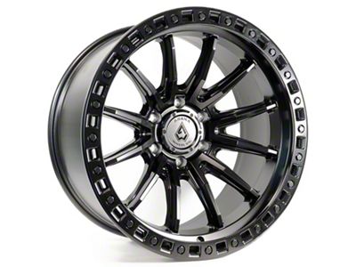 Arena Mission Satin Black 6-Lug Wheel; 17x9; 0mm Offset (21-25 Bronco, Excluding Raptor)