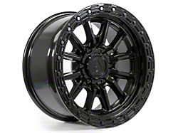 Arena Trek Glossy Black 6-Lug Wheel; 17x9; -12mm Offset (22-26 Bronco Raptor)