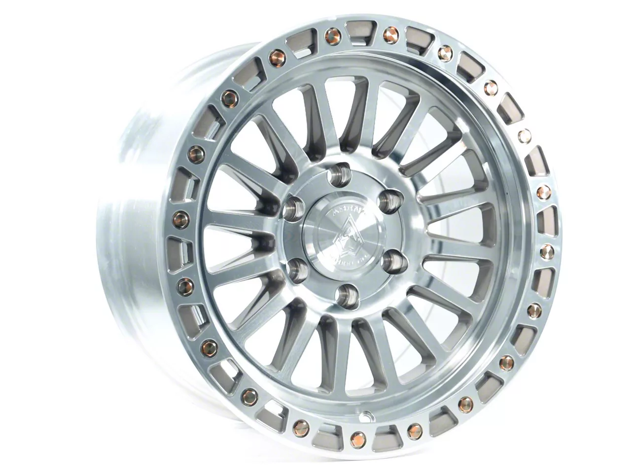 Arena Bronco Trophy Bright Machine with Zinc Bolts 6-Lug