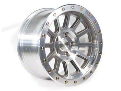 Arena Ammo Bright Machine with Zinc Bolts Wheel; 17x9; 0mm Offset (20-25 Jeep Gladiator JT)