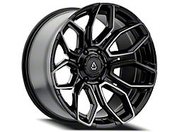 Arena Cobra Glossy Black with Brushed DDT Face Clear Wheel; 22x10; 15mm Offset (20-26 Jeep Gladiator JT)