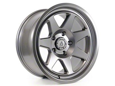 Arena Ridge Satin Gun Metal Wheel; 17x8.5; 0mm Offset (99-04 Jeep Grand Cherokee WJ)