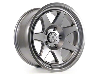 Arena Ridge Satin Gun Metal Wheel; 17x8.5; 0mm Offset (07-18 Jeep Wrangler JK)