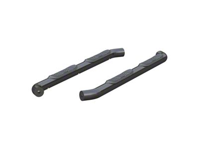 3-Inch Round Side Step Bars; Black (18-25 Jeep Wrangler JL 4-Door)