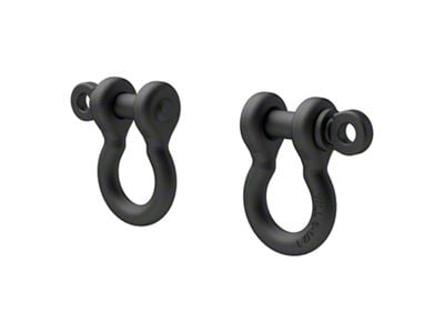 7/8-Inch 12,500 lb. D-Ring Shackles; Black