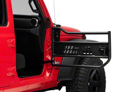 Aluminum Front Tube Doors; Textured Black (20-25 Jeep Gladiator JT)