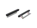 ActionTrac Powered Running Boards without Mounting Brackets; Carbide Black (07-26 Jeep Wrangler JK & JL 4-Door)