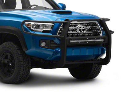 Pro Series Grille Guard with 30-Inch LED Light Bar; Black (16-23 Tacoma)