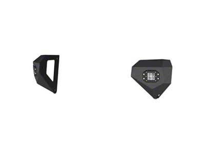TrailChaser Front Bumper Corners with LED Lights; Textured Black (07-18 Jeep Wrangler JK)