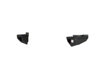 TrailChaser Aluminum Rear Bumper Side Extensions with LED Lights; Textured Black (07-18 Jeep Wrangler JK)
